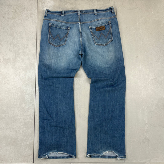 Vintage Wrangler Blue Straight Denim Workwear Jeans - 40