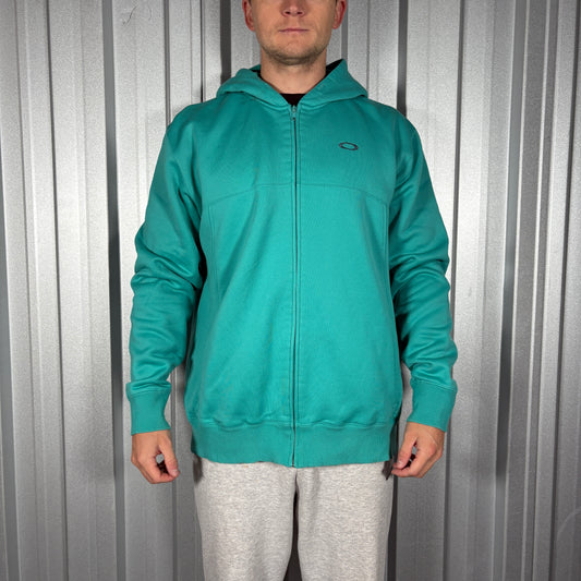 Oakley Blue Zip Sweatshirt Hoodie - XL