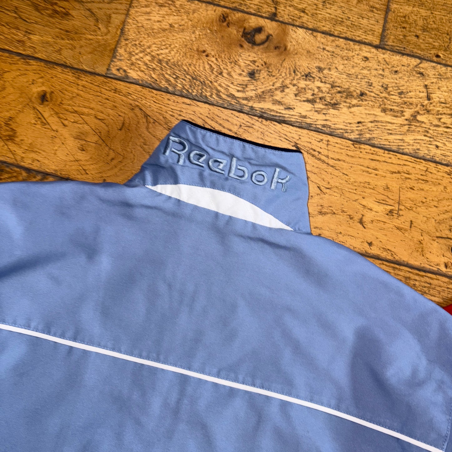 Vintage Reebok Blue Tracksuit Track Shell Windbreaker Jacket - M