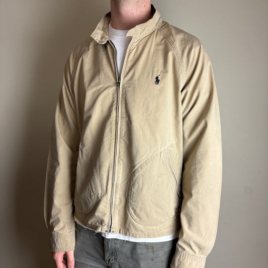 Vintage Ralph Lauren Cream Harrington Zip Jacket - L