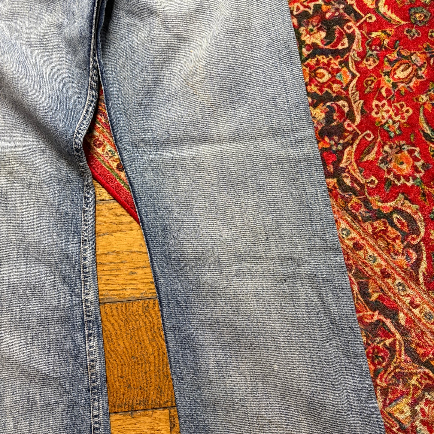 Vintage Levis 501 Straight Blue Denim Jeans - 33R