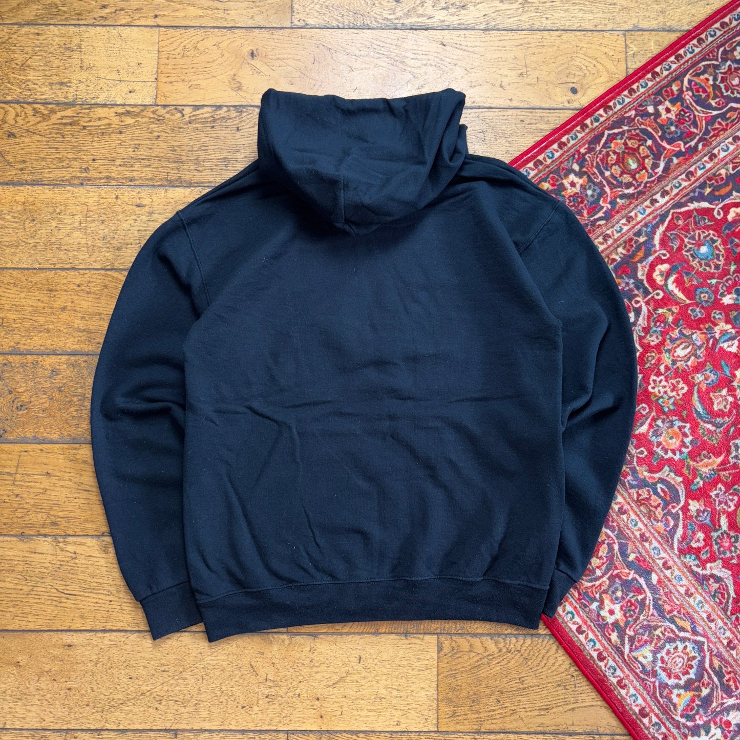Vintage Thrasher Black Skate Flames Hoodie Sweatshirt - S