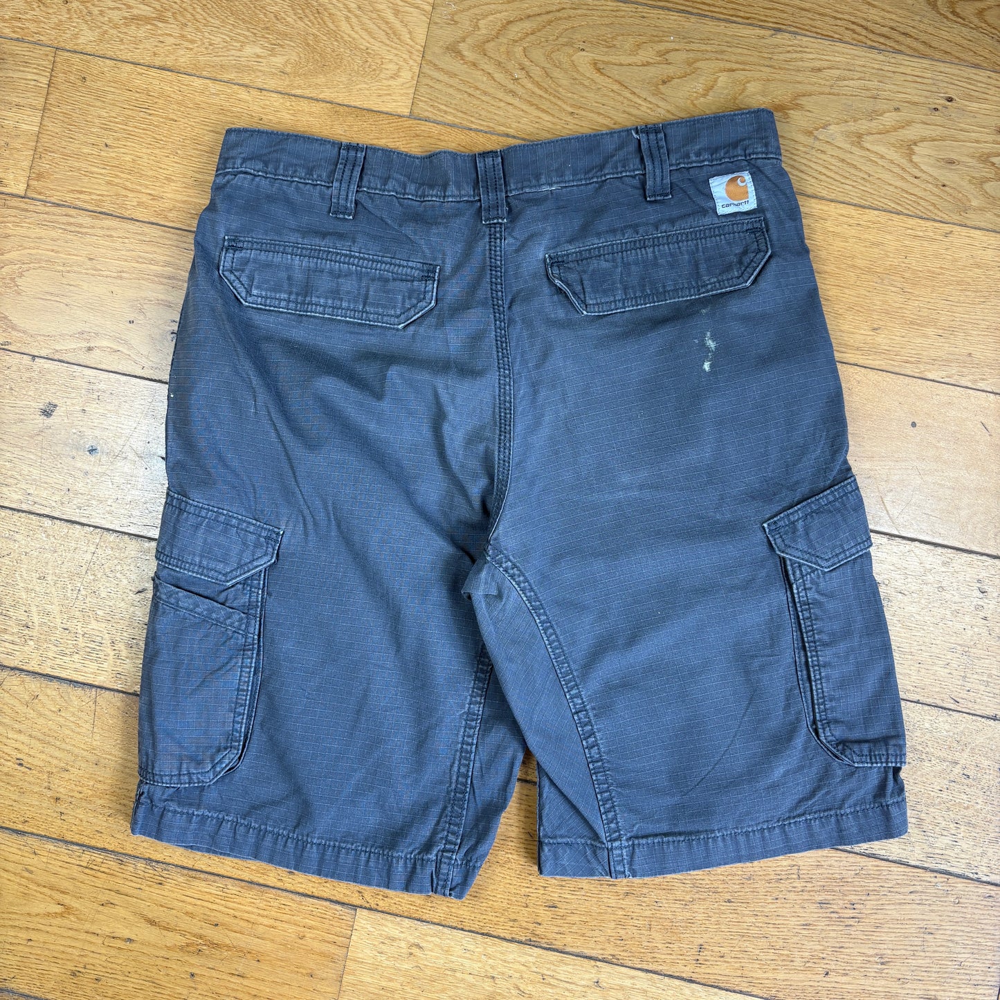Vintage Carhartt Grey Workwear Baggy Carpenter Shorts - 36