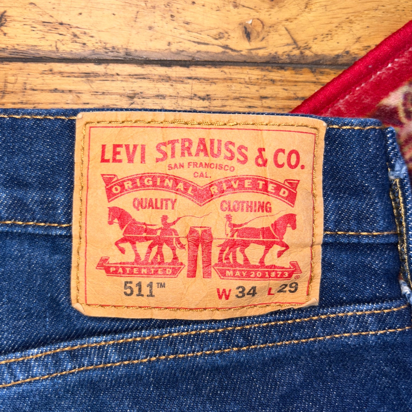 Vintage Levis 511 Denim Blue Shorts - 34