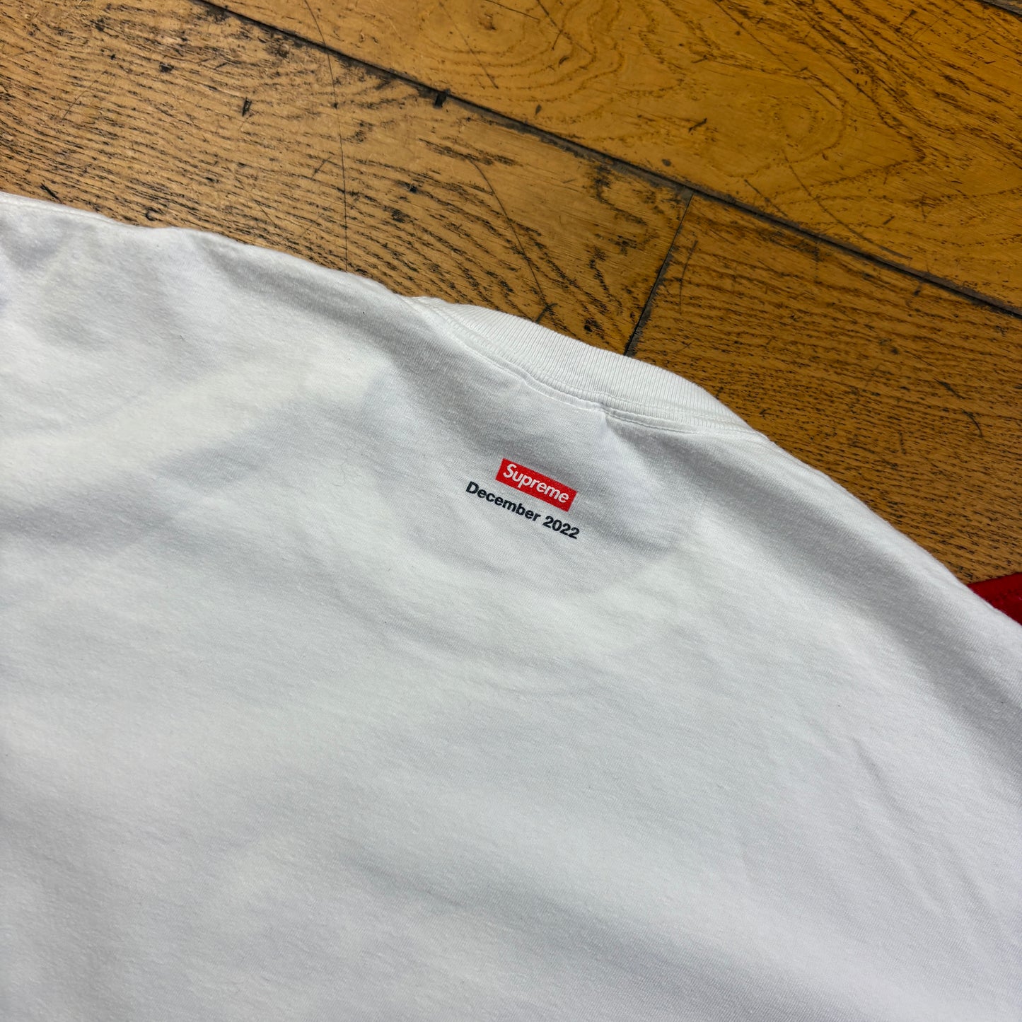 Supreme Christmas White Graphic T-Shirt - XL