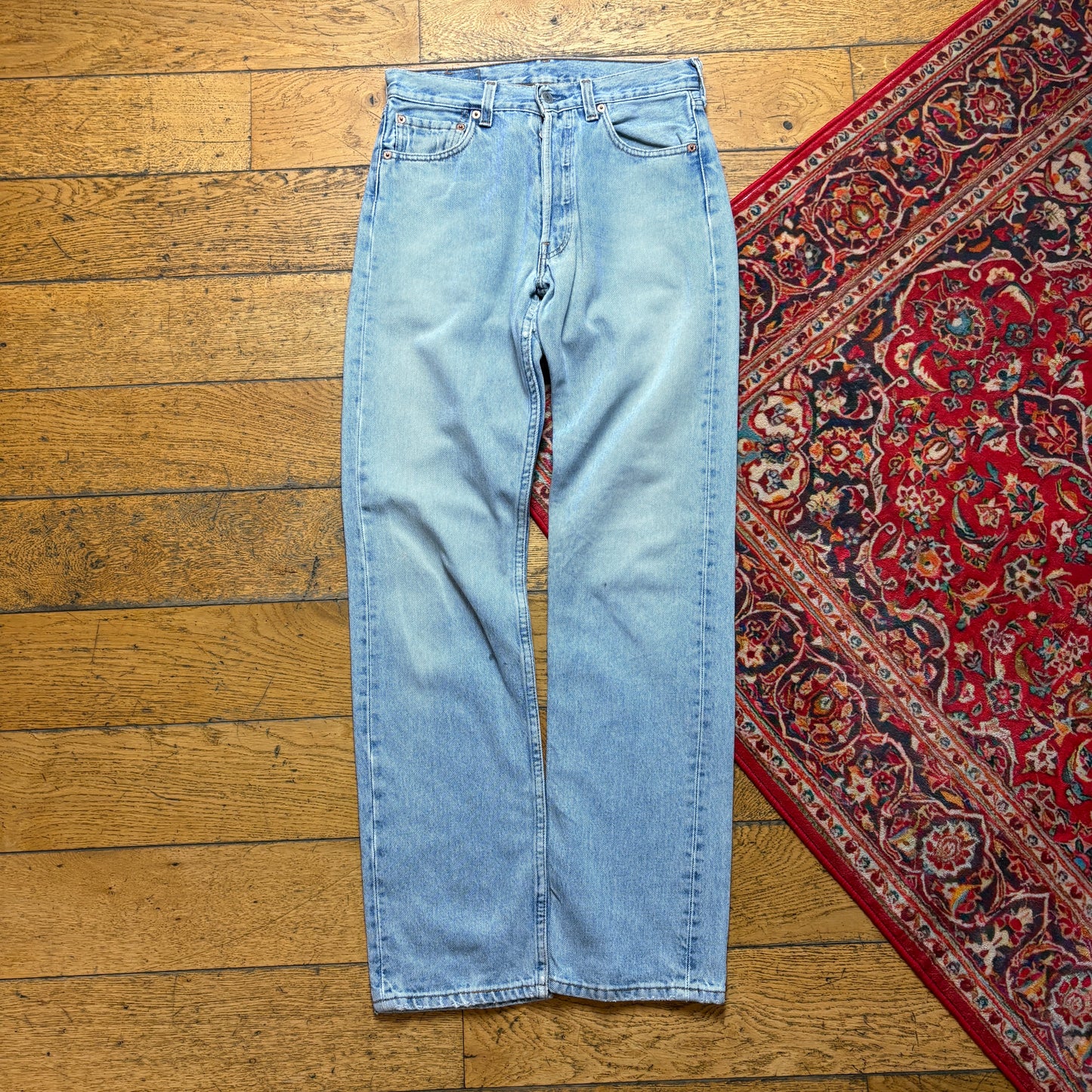 Vintage Levis 501 Straight Blue Denim Jeans - 28R