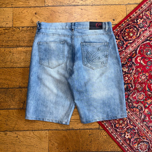 Vintage Ecko Unltd Embroidered Blue Hip Hop Baggy Shorts Jorts - 36