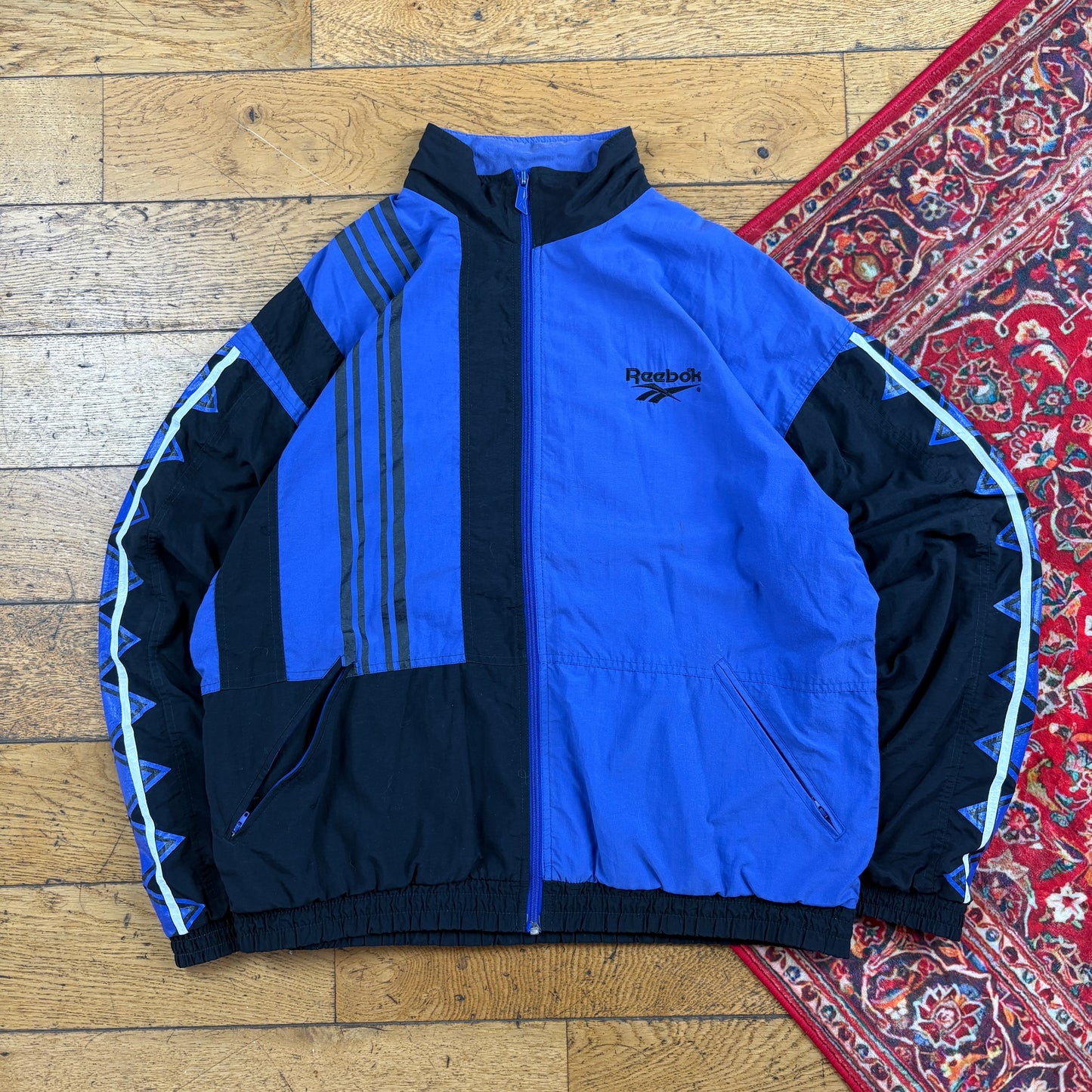 Vintage Reebok 90s Purple Tracksuit Jacket - XL