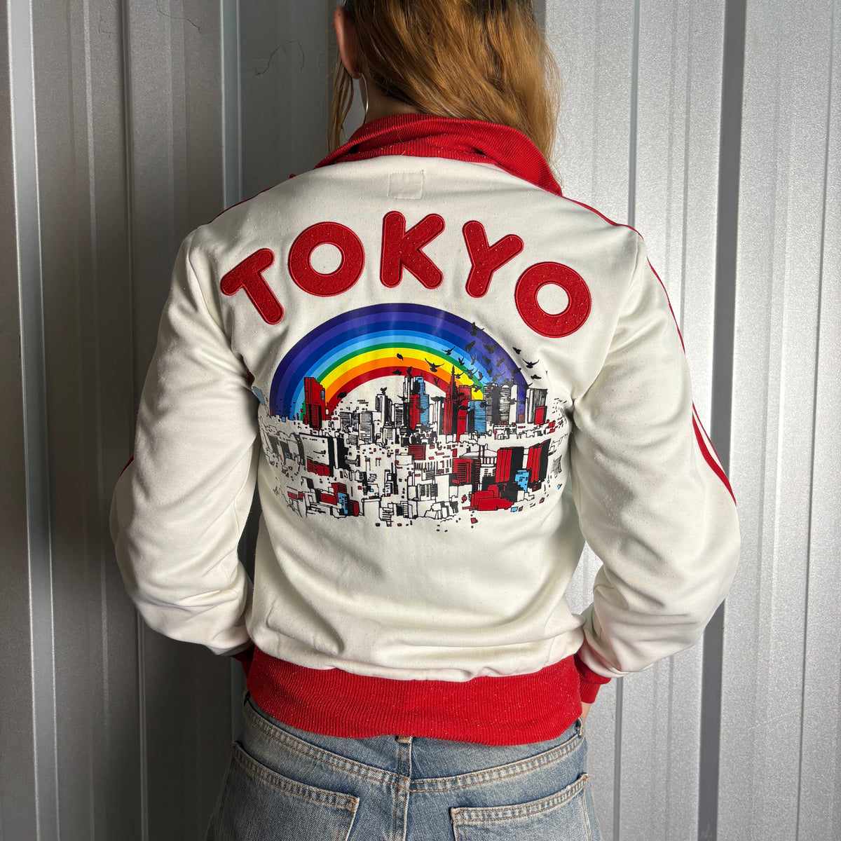 Adidas Tokyo 00s Rare White Red Tracksuit Track Jacket - XS