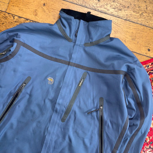 Vintage Mountain Hardwear Blue Gorpcore Hiking Waterproof Jacket - M