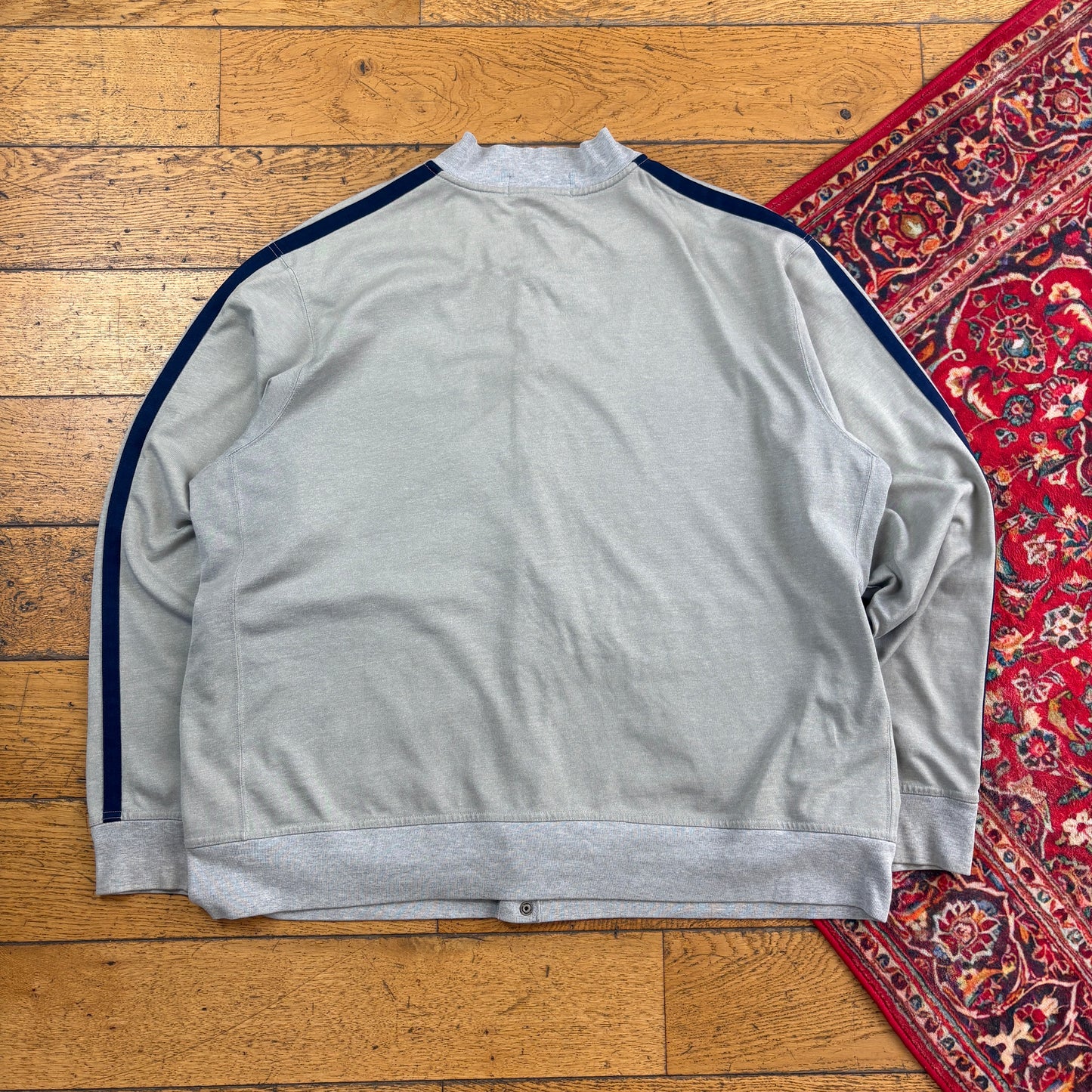 Vintage 90s Ralph Lauren Polo Sport Grey Button Embroidered Sweatshirt - XL