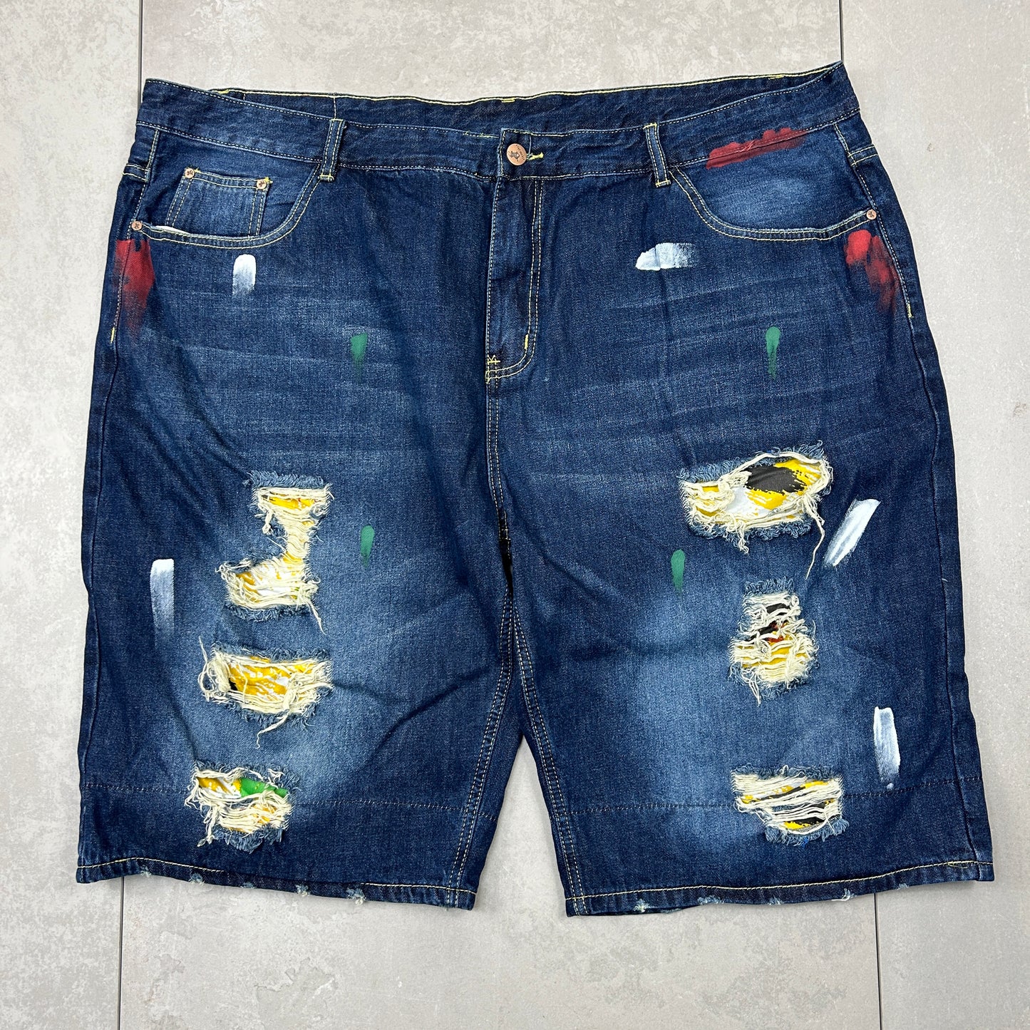 Vintage Hip Hop Baggy Shorts Blue Jorts - 48