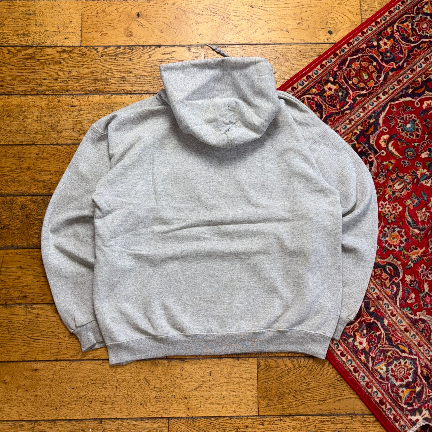 Vintage Thrasher Grey Skate Flames Hoodie Sweatshirt - M