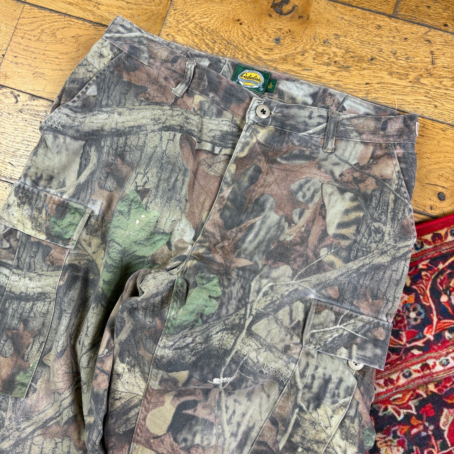 Vintage Real Tree Camo Green Hunting Workwear Trousers - 34