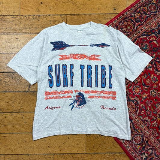 Vintage Grey Navajo Surf Graphic T-Shirt - M