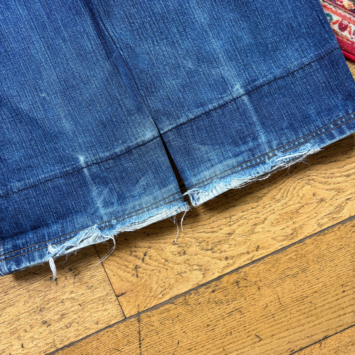 Vintage Pelle Pelle Blue Embroidered Y2K Hip Hop Baggy Jeans - 34