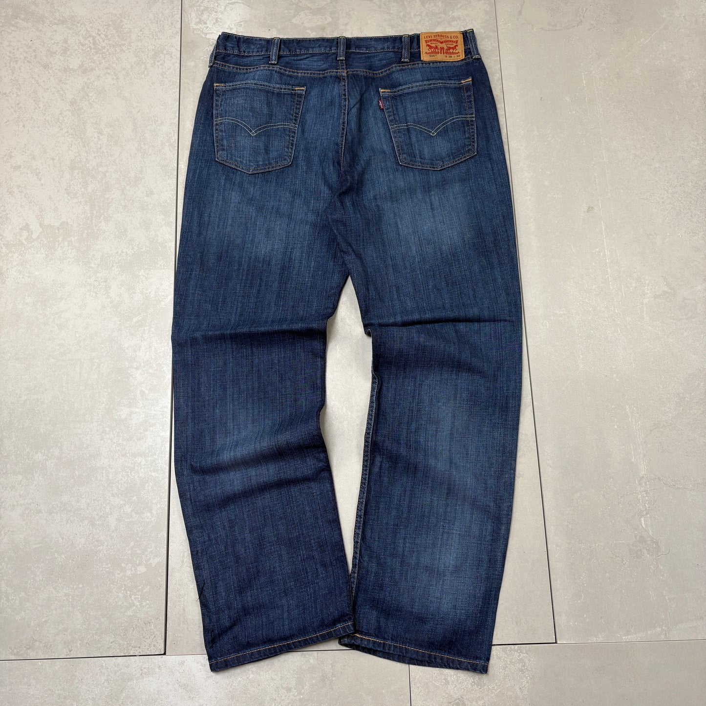 Vintage Levis 514 Straight Blue Denim Jeans - 38