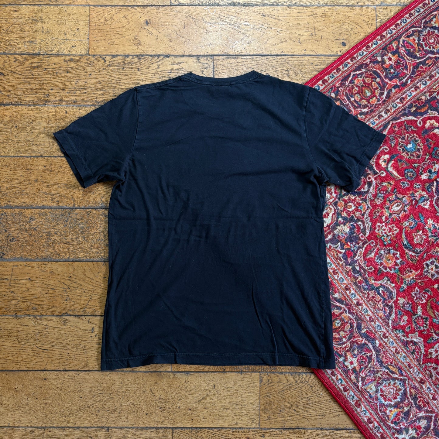 Vintage Thrasher Black Skate Flames Graphic T-Shirt - XS
