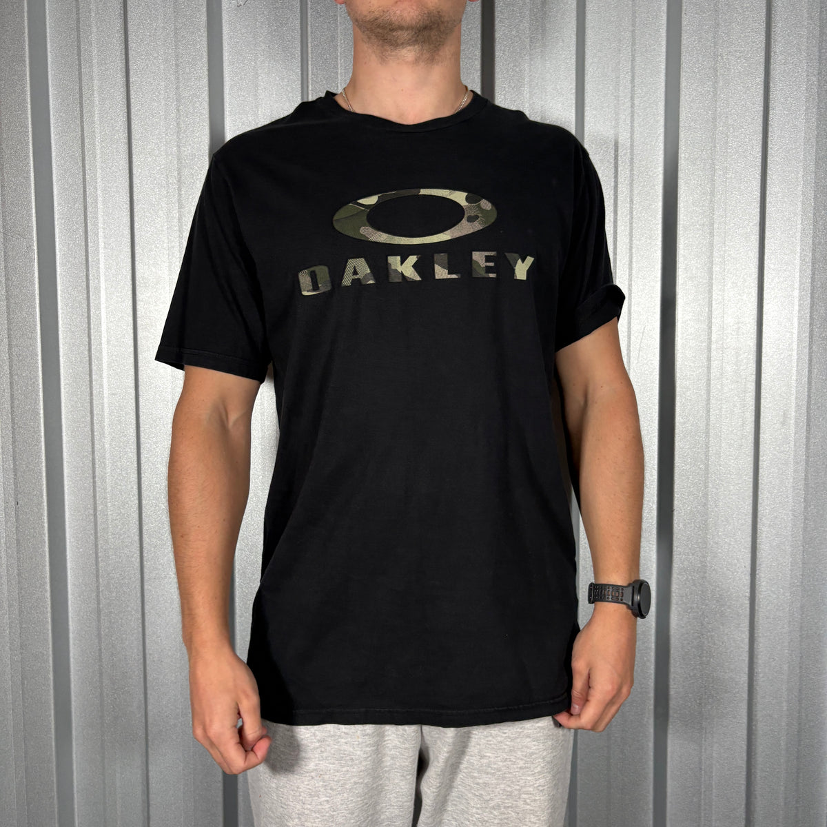 Oakley Black Camo T Shirt - M