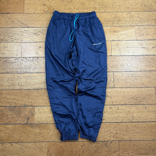 Vintage Champion Navy Baggy Tracksuit Sweatpants Track Pants Bottoms - M
