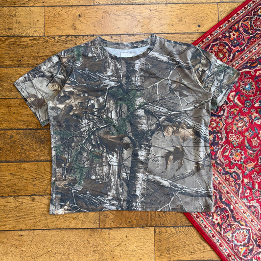 Vintage Realtree Camo Green Brown T-Shirt - XL