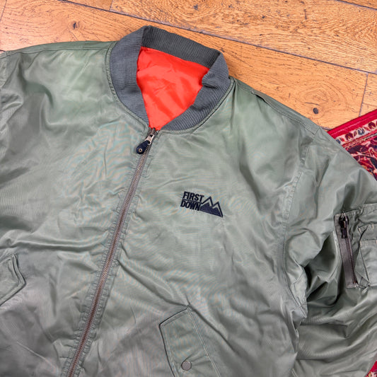 Vintage Green MA-1 Bomber Jacket - XXL