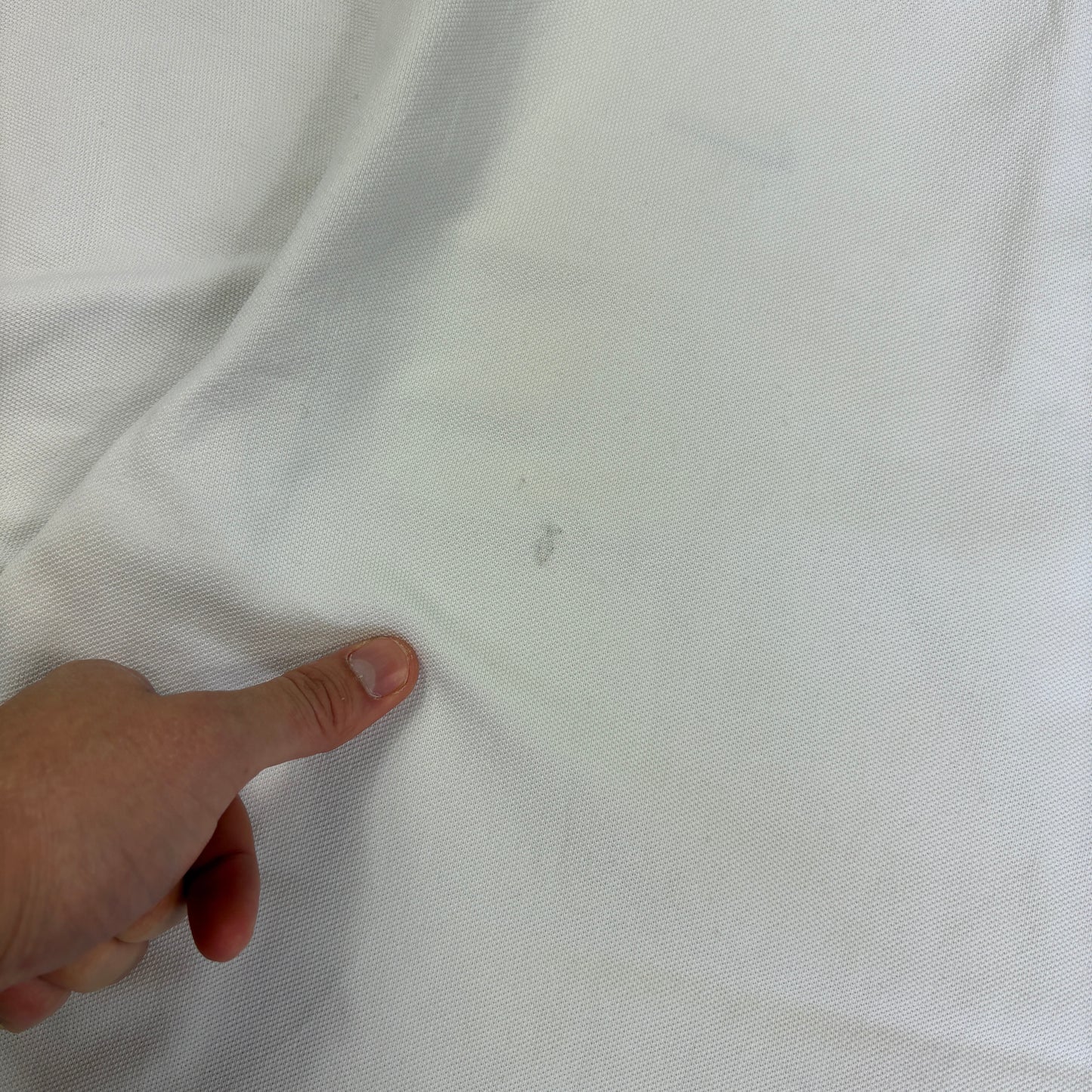 Vintage Nike White Swoosh Embroidered Polo Shirt - M