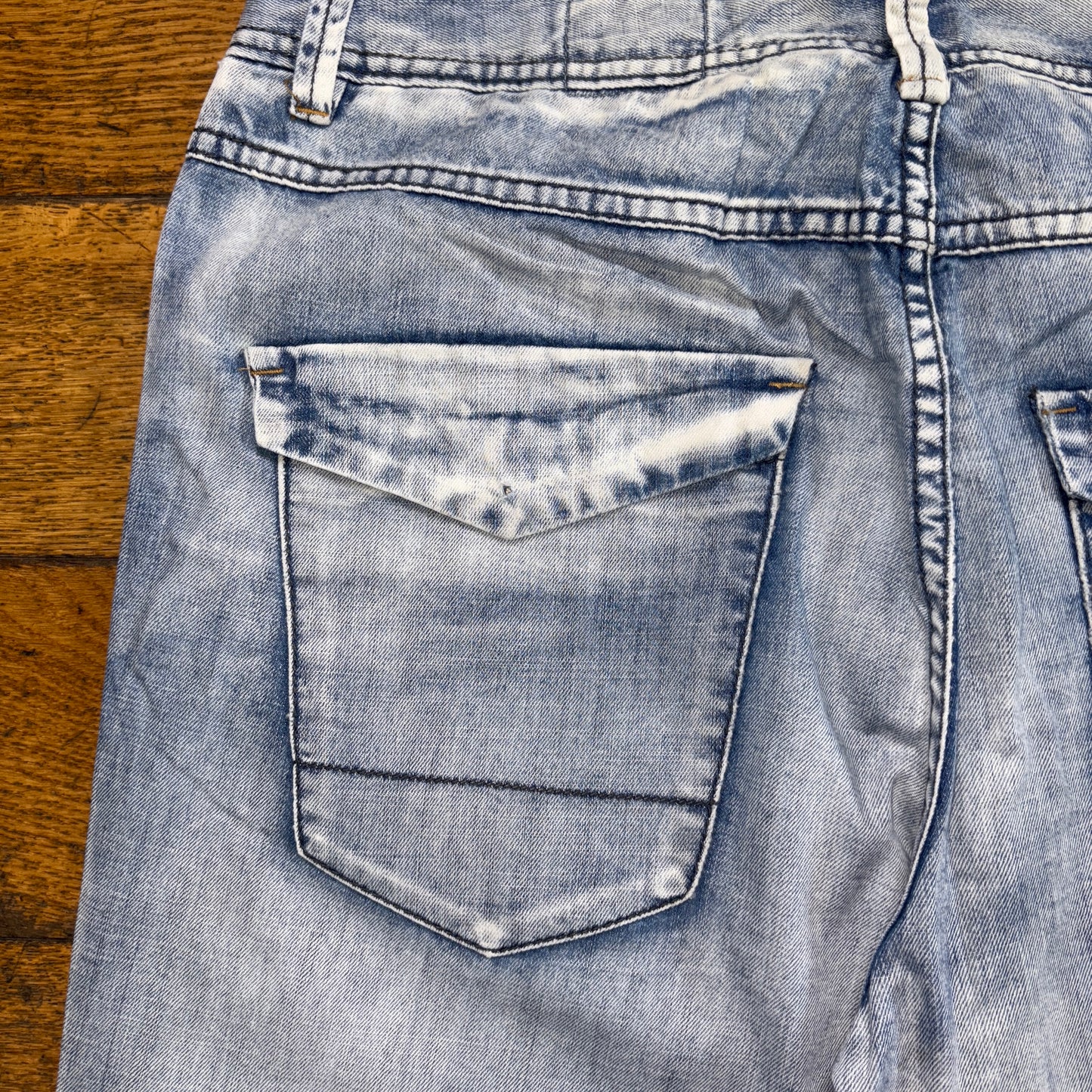 Vintage Blue Denim Shorts - 34