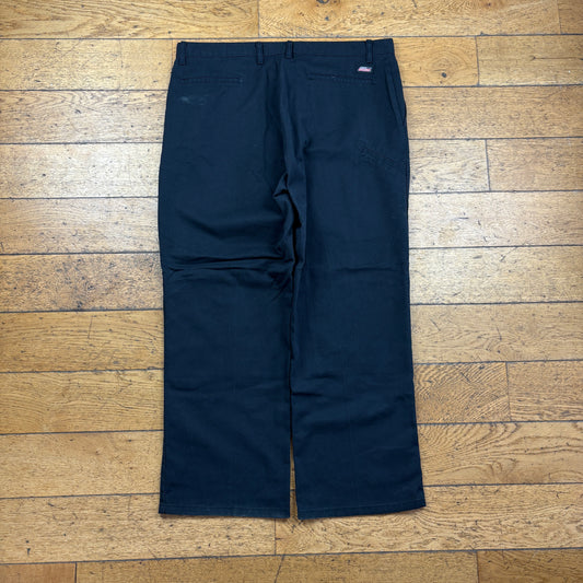 Vintage Dickies 874 Black Baggy Skate Trousers - 38