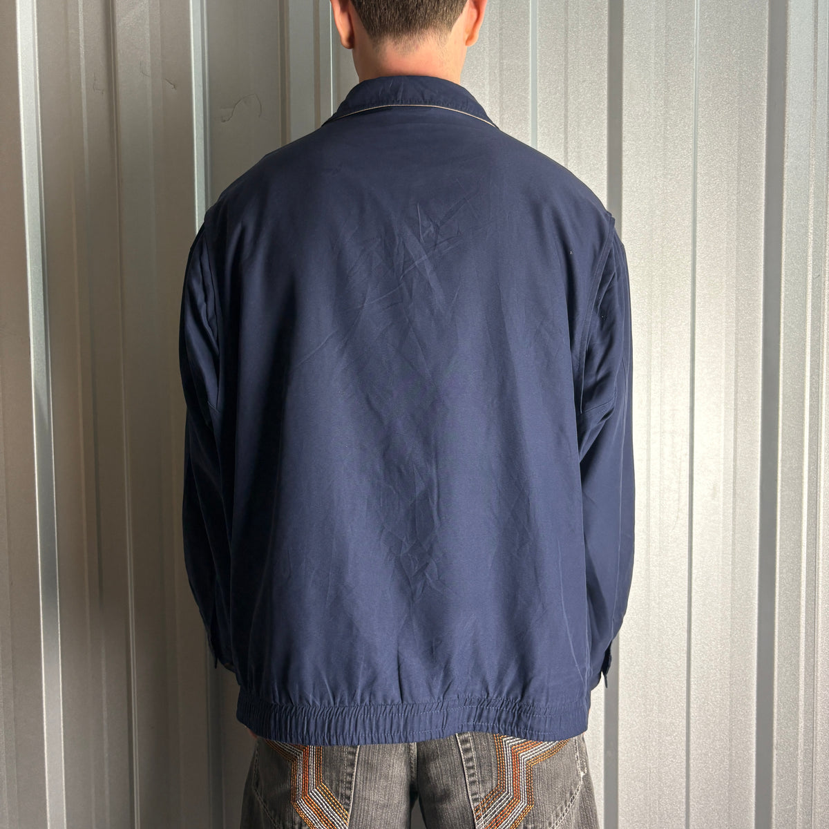 Vintage Ralph Lauren Navy Harrington Jacket - 2XL