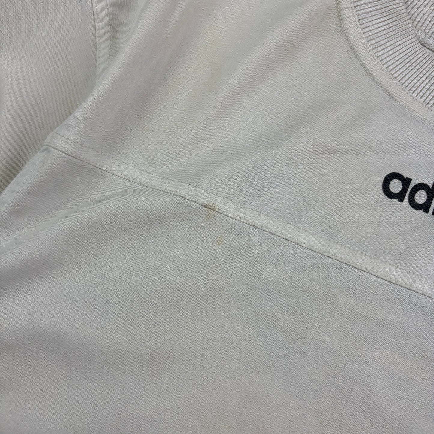 Vintage Adidas White Graphic T-Shirt - M