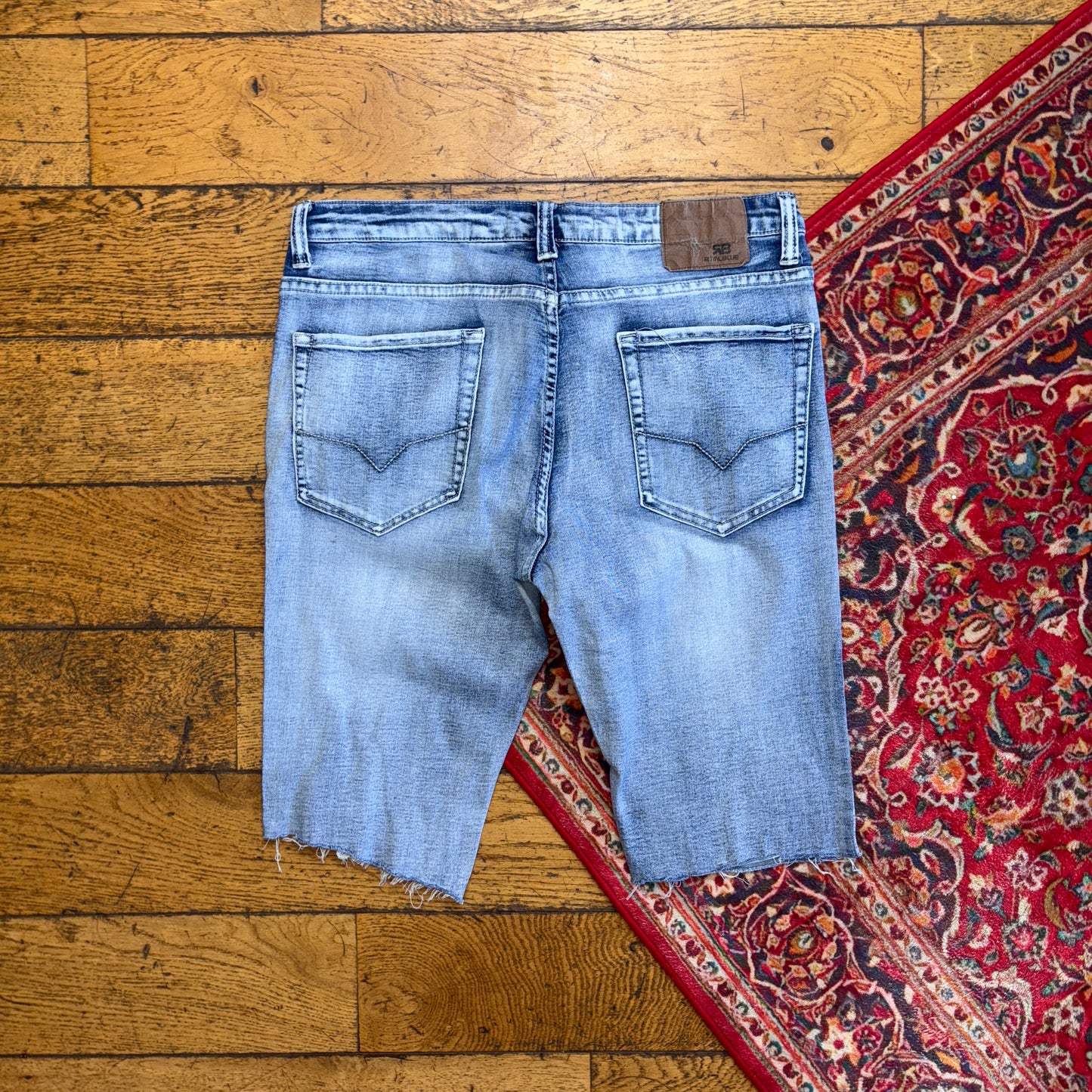 Vintage Blue Denim Shorts - 34