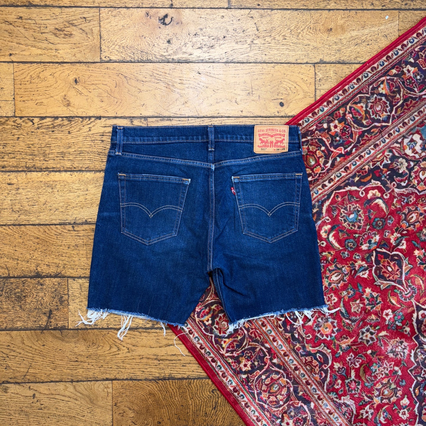 Vintage Levis 511 Denim Blue Shorts - 34