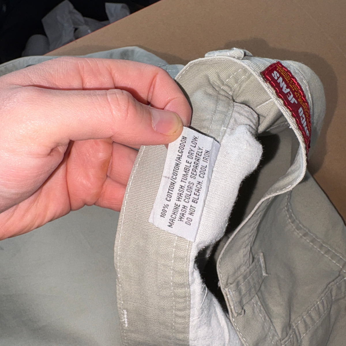 JNCO Cream Chino Baggy Y2K Skate Embroidered Trousers - 36L