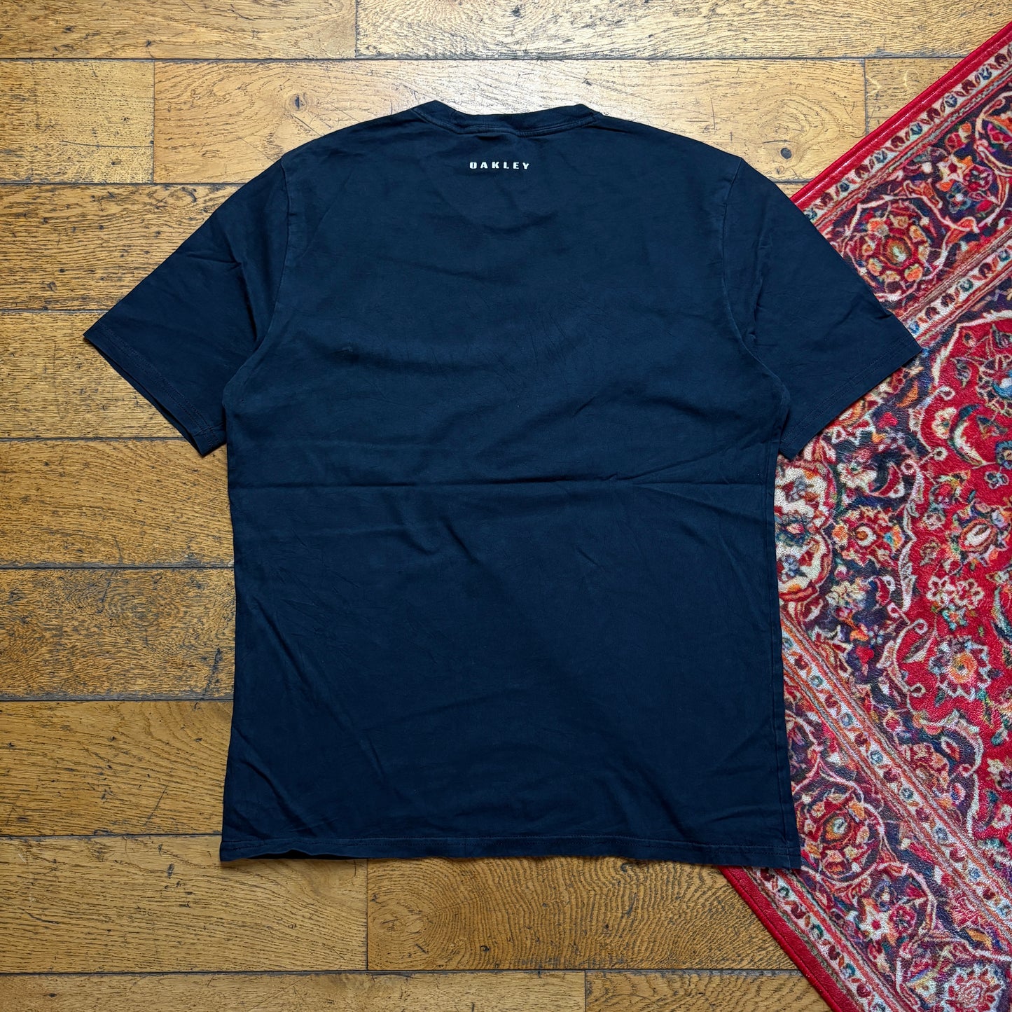 Vintage Oakley Black Graphic T-Shirt - S