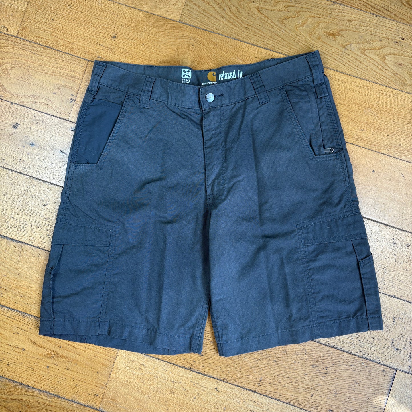 Vintage Carhartt Grey Workwear Baggy Carpenter Shorts - 36