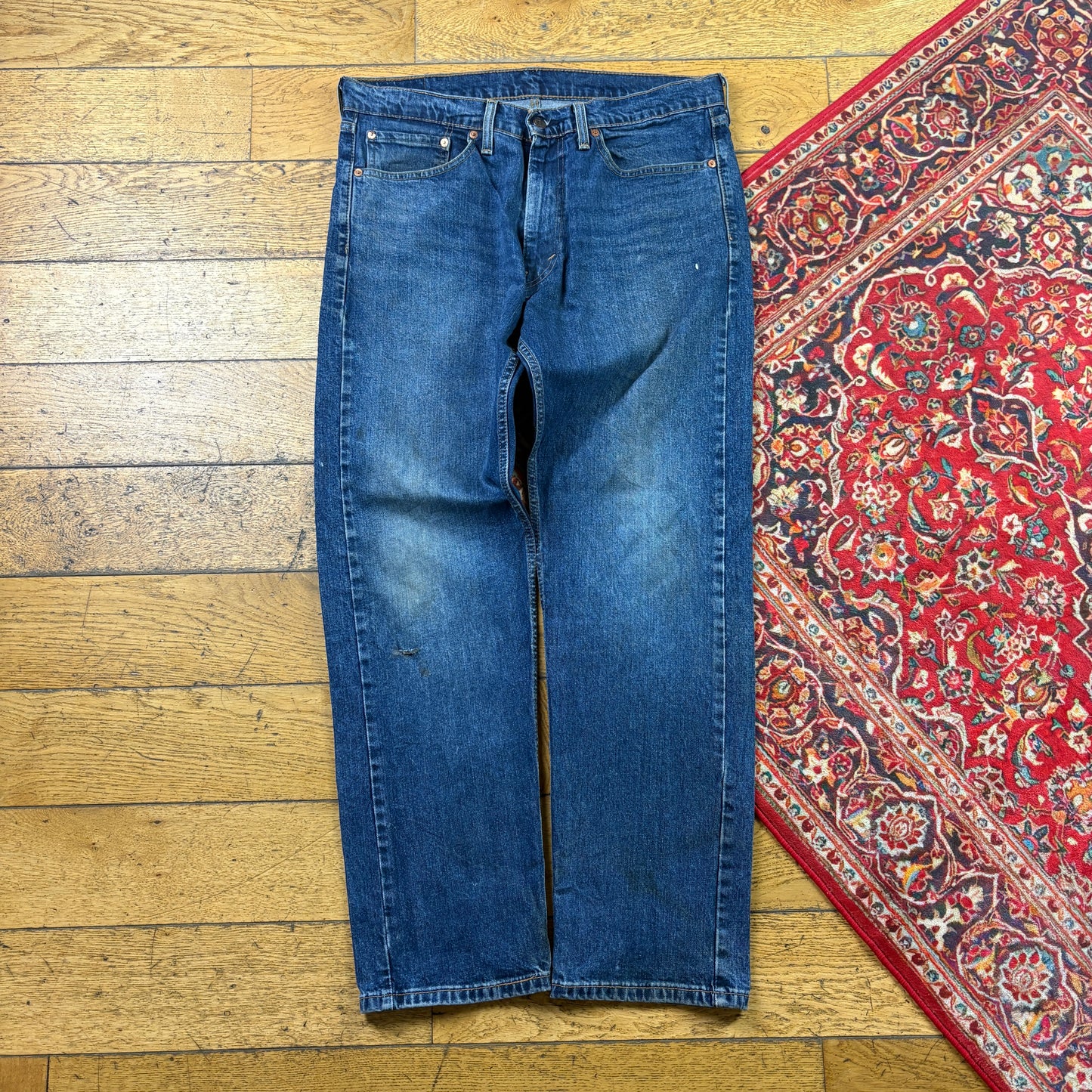 Vintage Levis 505 Straight Blue Denim Jeans - 36