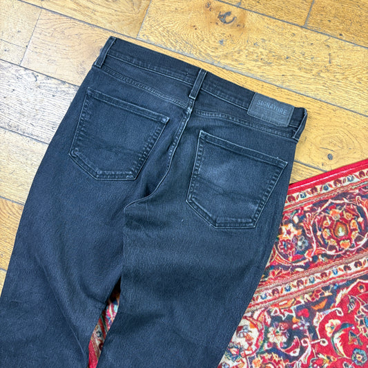 Vintage Levis Slim Black Denim Jeans - 32