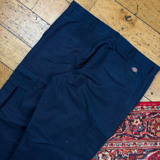 Vintage Dickies Navy Baggy 874 Skate Chino Trousers - 34