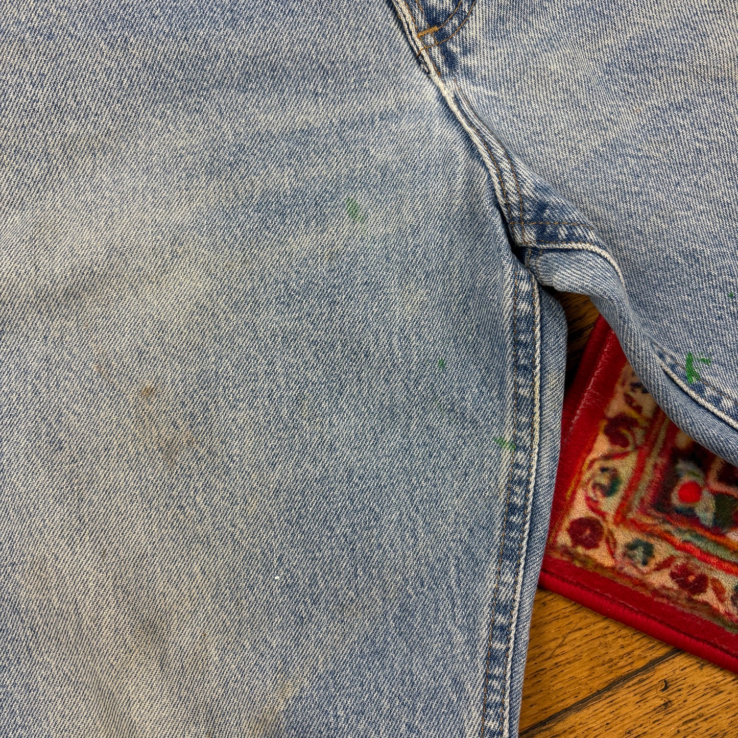 Vintage Carhartt Blue Workwear Carpenter Baggy Jeans - 36