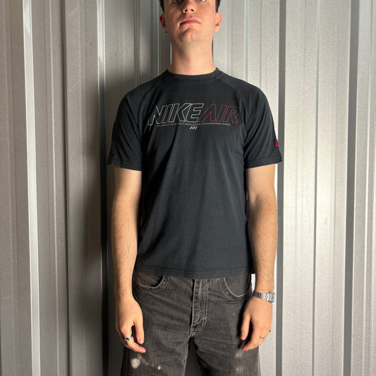Vintage Nike Air Y2k 00s Black Graphic T-Shirt - S