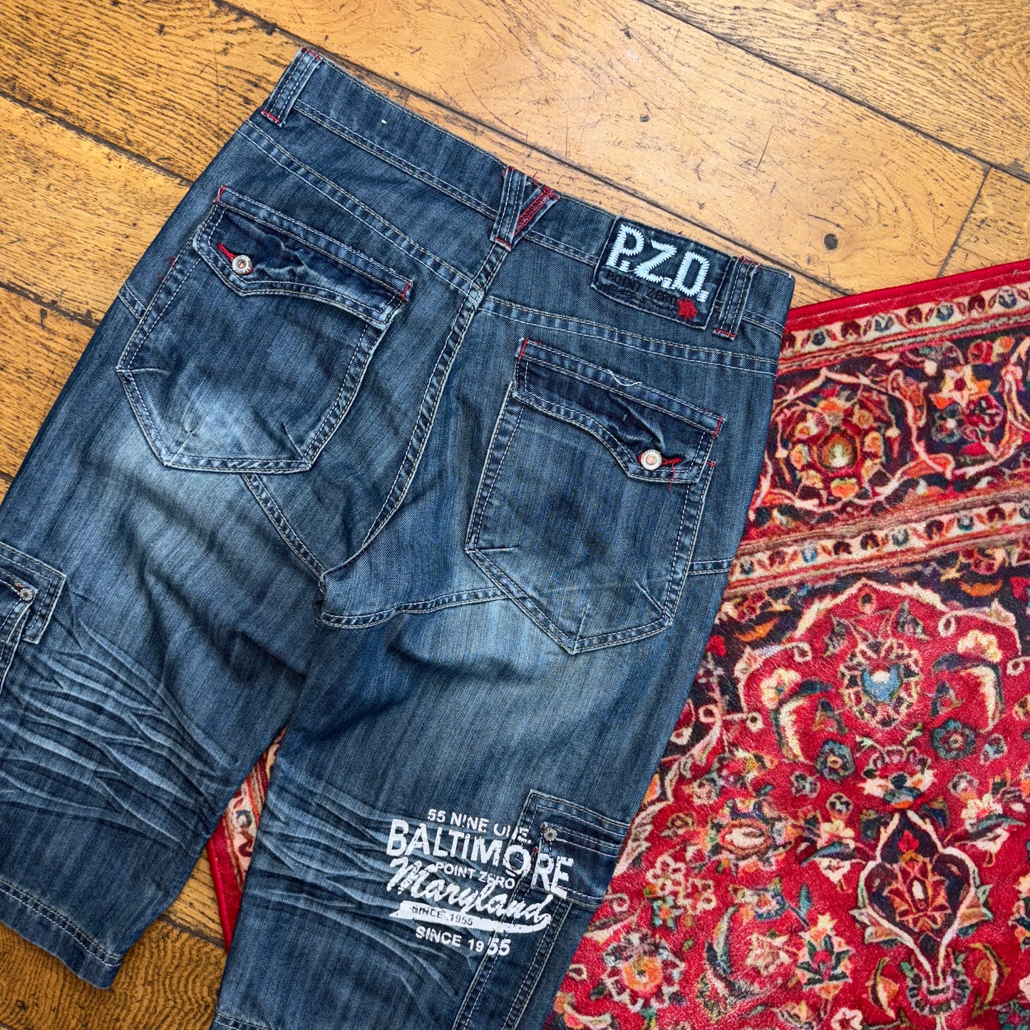 Vintage Blue Denim Shorts - 32