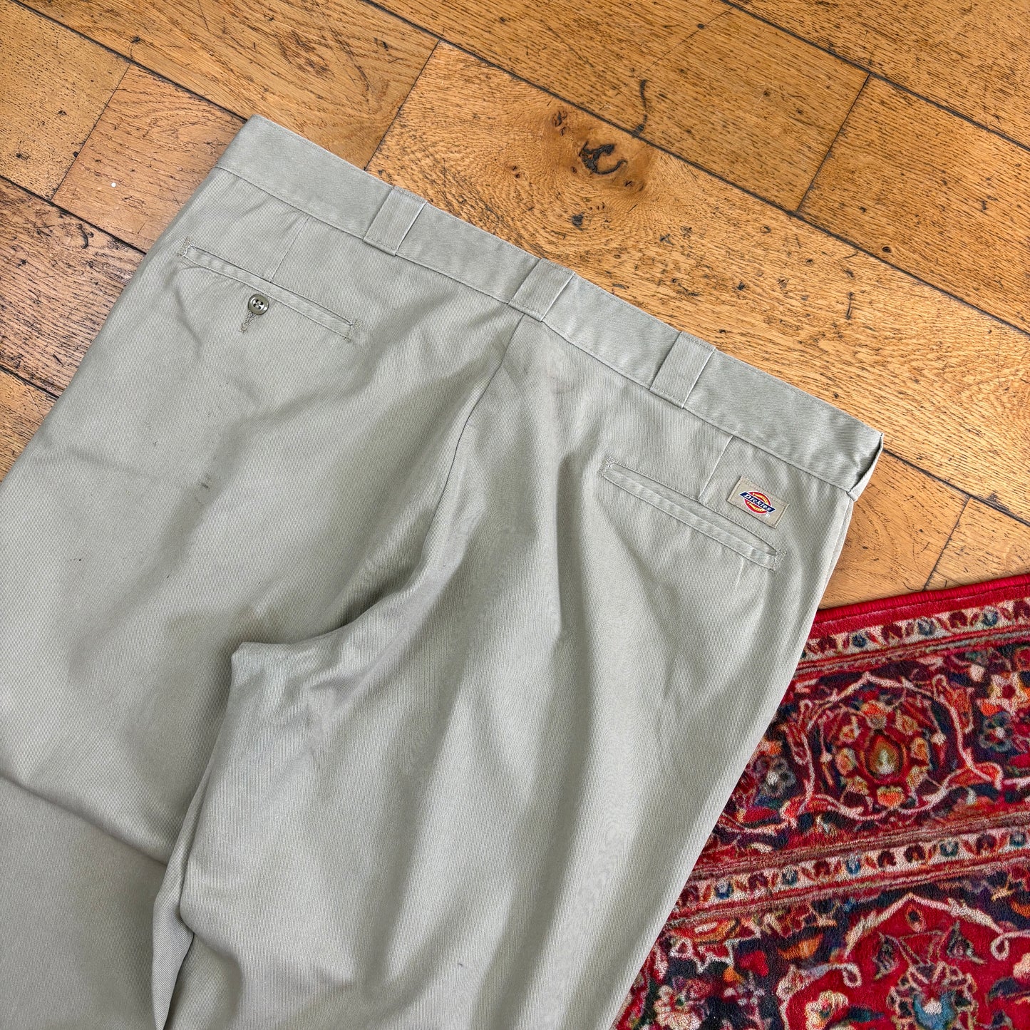 Vintage Dickies Cream 874 Baggy Skate Trousers - 40