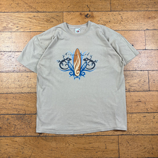 Vintage Surfwear Brown Graphic T-Shirt - M