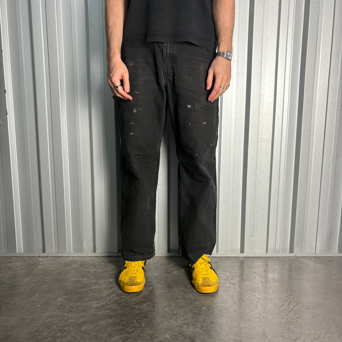 Carhartt Black Workwear Carpenter Baggy Trousers - 34S