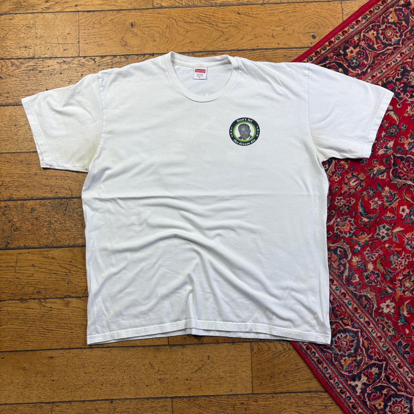 Supreme 2018 MLK White Graphic T-Shirt - XL