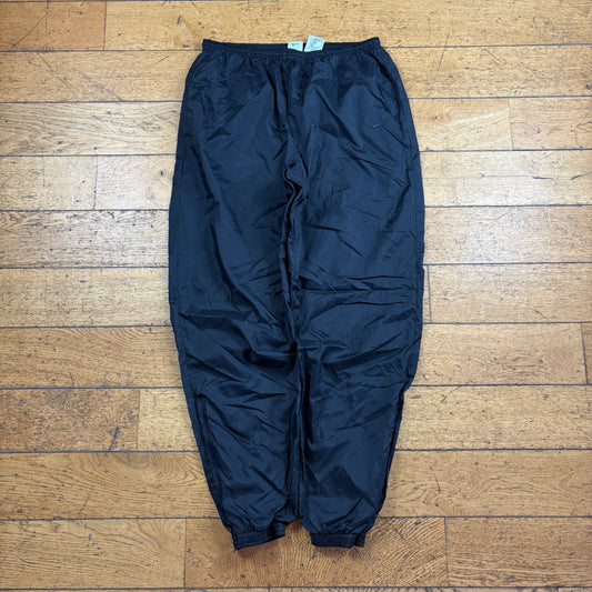 Vintage Nike Black Baggy Tracksuit Sweatpants Track Pants Bottoms - L
