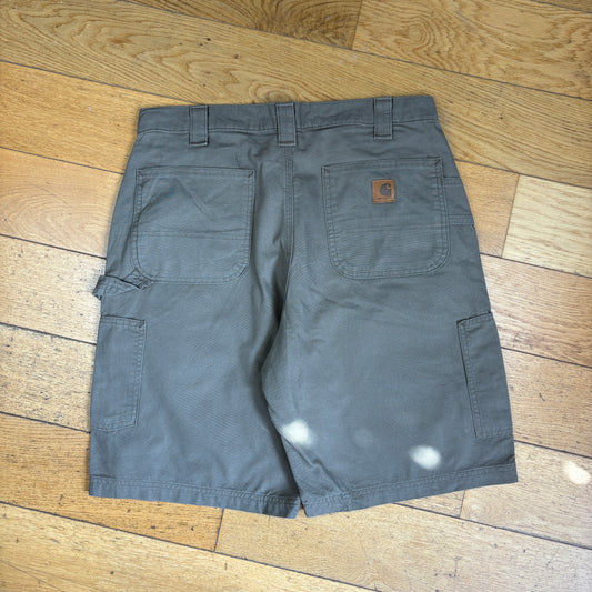 Vintage Carhartt Brown Workwear Baggy Carpenter Shorts - 34