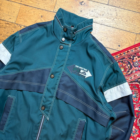 Vintage Fila Green Lined Jacket Parka Coat - XL