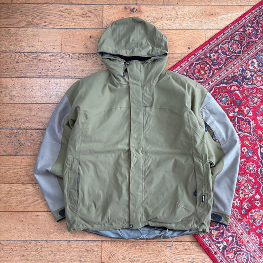 Vintage Rossignol Ski Technical Goretex Gorpcore Green Jacket Coat - XL